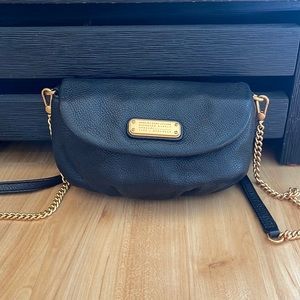 Small Marc by Marc Jacob’s black crossbody with gold chain